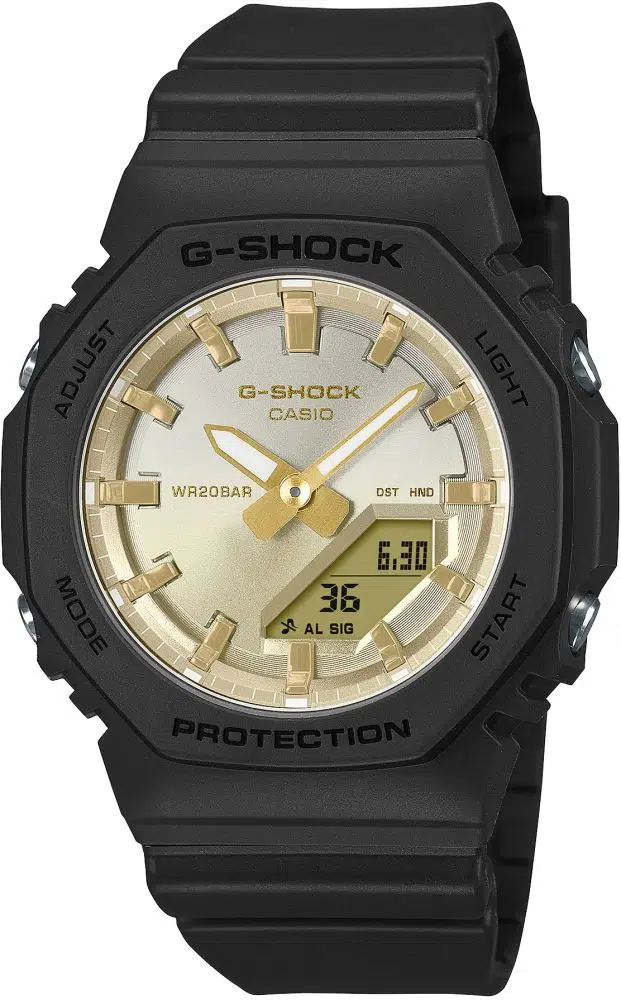 Casio GMA-P2100SG-1ADR 20 Atm Suya Dayanıklı Silikon Kordon Siyah Renk Kadın Kol Saati
