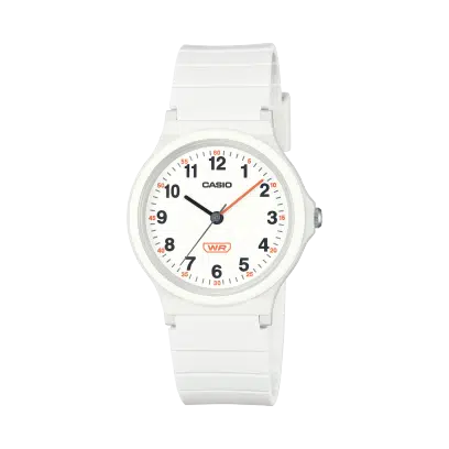 Casio LQ-24B-7BDF Silikon Kordonlu Beyaz Renk Kadın Kol Saati