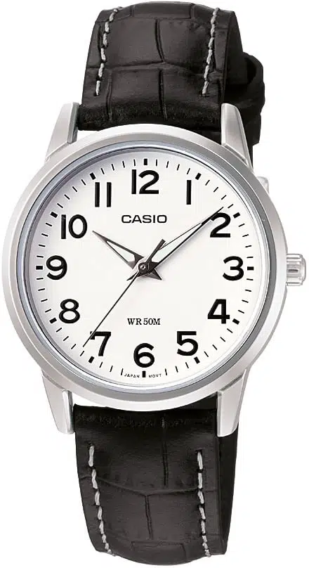 Casio LTP-1303L-7BVDF Deri Kordon Metal Kasa 5 ATM Suya Dayanıklı Siyah Renk Kadın Kol Saati