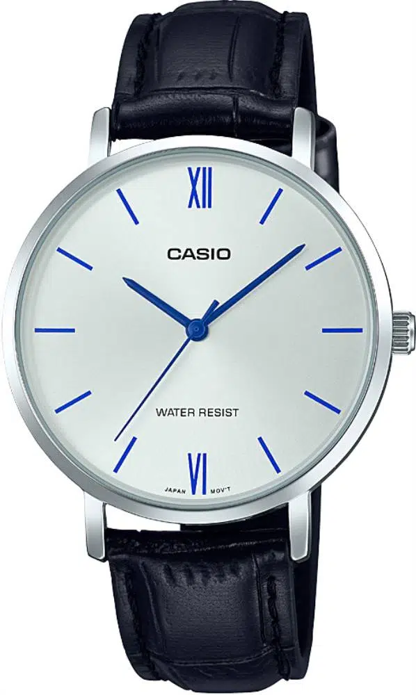 Casio LTP-VT01L-7B1UDF Deri Kordonlu Analog Kadran Suya Dayanıklı Siyah Kadın Kol Saati