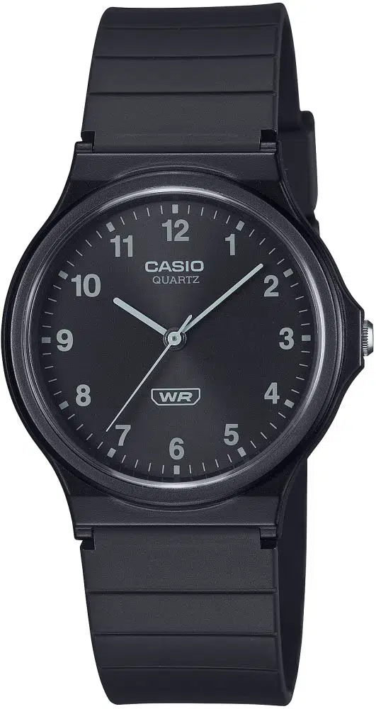 Casio MQ-24B-1BDF Silikon Kordonlu Siyah Erkek Kol Saati