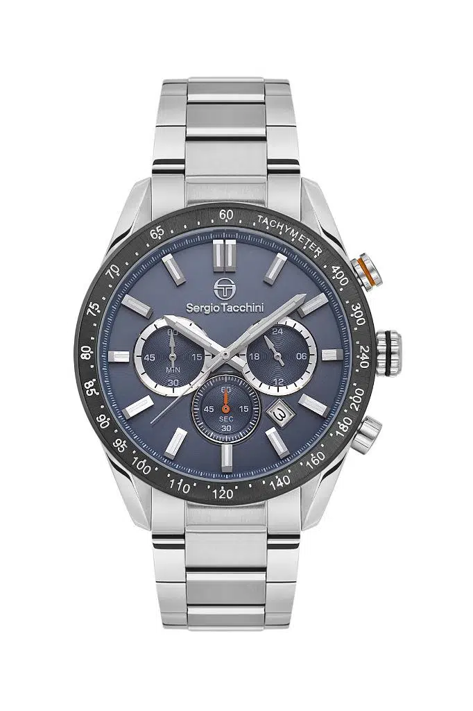 Sergio Tacchini ST.1.10442-4 Suya Dayanıklı Tachymeter Fonksiyonlar Aktif Metalik Renk Erkek Kol Saati